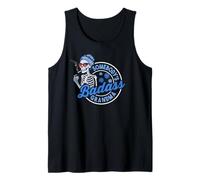 Cool Grandma Skeleton with Sunglasses Badass Funny Graphic Tank Top