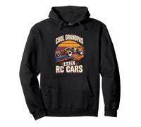 Cool Grandpas Race RC Cars Funny Retro RC Racing Artwork Pullover Hoodie