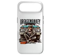 Cool Grease Monkey with Sunglasses Working on Vintage Truck Case for iPhone Air