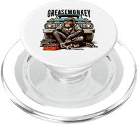 Cool Grease Monkey with Sunglasses Working on Vintage Truck PopSockets PopGrip for MagSafe