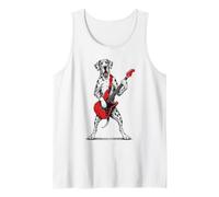 Cool Great Dane Lover Electric Guitar Player Rock Music Dog Tank Top