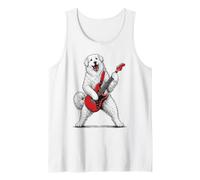 Cool Great Pyrenees Electric Guitar Player Rock Dog Lover Tank Top