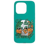 Cool Green Gnomes Go Luck Yourself Shamrock St Patricks Day Case for iPhone 15 Pro