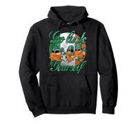 Cool Green Gnomes Go Luck Yourself Shamrock St Patricks Day Pullover Hoodie