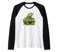 Cool Green Iguana Outfit for Boys and Girls Raglan Baseball Tee