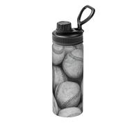 Cool Grey Baseball Printing Print Sports Insulated Kettle 18oz Stainless Steel Kettle, for Travel, Sports, Fitness