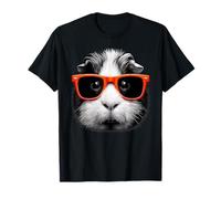 Cool Guinea Pig Wearing Sunglasses Graphic Art T-Shirt