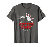 Cool Gutter Gang Bowlers Bowling for Men Women T-Shirt, Men, Asphalt Grey, 6X-Large
