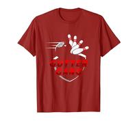 Cool Gutter Gang Bowlers Bowling for Men Women T-Shirt, Men, Cranberry Red, 3X-Large