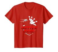 Cool Gutter Gang Bowlers Bowling for Men Women T-Shirt, Youth, Red, 3T