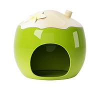 Cool Hamster House - Ceramic Hamster Cooling Nest,Fruit Shape Small Animal Habitats, Hideaway Nest for Lemmings Chinchilla Hedgehog Gerbils