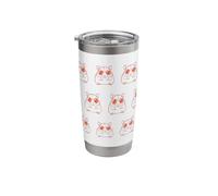 Cool Hamster Silhouette with Sunglasses Outline Stainless Steel Insulated Tumbler