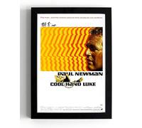 Cool Hand Luke 1967 Film Movie Classic, A5 Black Framed Wall Art Print 21 x 16 cm Paul Newman American Prison Drama