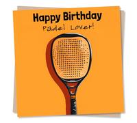 Cool Happy Birthday Card For a Loved One and Padel Lover - Man, Boy - Sports, Padel, Tennis - Funny, Sporty - Celebration - For a Friend, Bestie, Relative, Family, Partner, Child, Special Someone