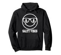 Cool Happy Face Sunglasses Surfing Ocean Waves Design Pullover Hoodie