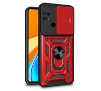 Cool Hard Ring Case for Xiaomi Redmi 9C / 10A Red