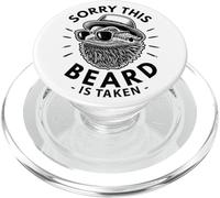 Cool Hat Bearded Dragon Pogona "Sorry This Beard is Taken" PopSockets PopGrip for MagSafe