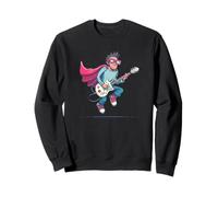 Cool Hero with Cape and Electric Guitar Costume Sweatshirt
