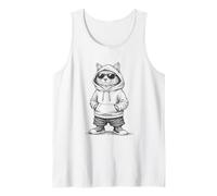 Cool Hip Hop Cat with Sunglasses Street Vibe Tank Top