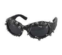 Cool Hiphop Dancing Sun Glasses with Rivet Frame for Various Occasion Everyday Use and Punk Eye for Night Event Novelty Club