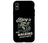 Cool Honey Badger-Hiking is Just Walking Where You Might Die Case for iPhone X/XS