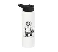 Cool Hoodie Monkey with Sunglasses Street Attitude Stainless Steel Insulated Water Bottle