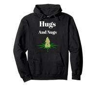 Cool Hugs And Nugs Canna nd Kindness Philosophy Pullover Hoodie