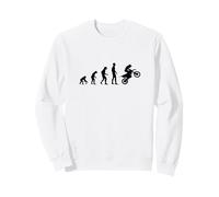 Cool Human Evolution Motocross Motorcycle Sweatshirt