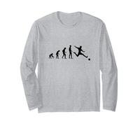 Cool Human Evolution Soccer Player Long Sleeve T-Shirt