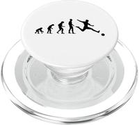 Cool Human Evolution Soccer Player PopSockets PopGrip for MagSafe