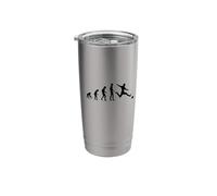 Cool Human Evolution Soccer Player Stainless Steel Insulated Tumbler