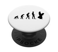 Cool Human Evolution Winter Sports Snowboarder PopSockets Adhesive PopGrip