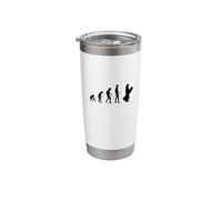 Cool Human Evolution Winter Sports Snowboarder Stainless Steel Insulated Tumbler