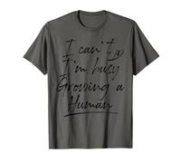 Cool I Can't I'm Busy Growing A Human | Funny Pregnant Gift T-Shirt