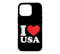 Cool I Love USA 4th of July Independence Day Case for iPhone 16 Pro
