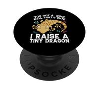 Cool I Raise Tiny Dinosaur Funny Leopard Gecko Pet PopSockets Adhesive PopGrip