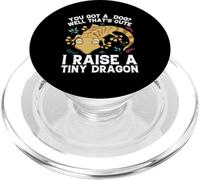 Cool I Raise Tiny Dinosaur Funny Leopard Gecko Pet PopSockets PopGrip for MagSafe