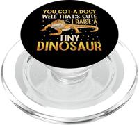 Cool I Raise Tiny Dinosaur Funny Leopard Gecko Pet PopSockets PopGrip for MagSafe