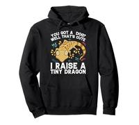 Cool I Raise Tiny Dinosaur Funny Leopard Gecko Pet Pullover Hoodie
