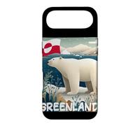 Cool Ice Bear Graphic in Greenland with Flag Costume Case for iPhone Air