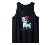 Cool Ice Hockey Llama With Shades Tank Top