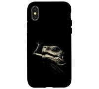 Cool Iguana Smoking Cigarette Retro Halftone Art Case for iPhone X/XS