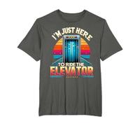 cool I'm Just Here To Ride The Elevator T-Shirt