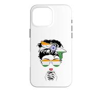 Cool Indian Coffee Mama Mom Mommy Girl Aunt India Flag Print Case for iPhone 16 Pro Max
