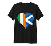 Cool Ireland Scotland Flag for Proud Irish Scottish Roots Premium T-Shirt