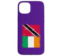 Cool Ireland Trinidad and Tobago Flag for Irish Trini Pride Case for iPhone 15 Plus