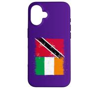 Cool Ireland Trinidad and Tobago Flag for Irish Trini Pride Case for iPhone 16