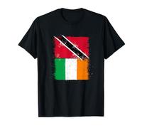 Cool Ireland Trinidad and Tobago Flag for Irish Trini Pride T-Shirt