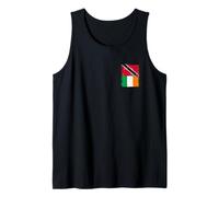 Cool Ireland Trinidad and Tobago Flag for Trini Irish Pride Tank Top
