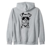 Cool Irish Terrier Dog with Sunglasses cool Terrier dog Zip Hoodie